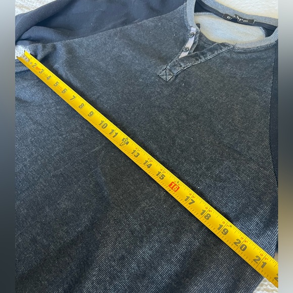 Gray Men's Casual Long Sleeve Shirt Thermal Slim Fit Raglan Shirts XL - Picture 5 of 8